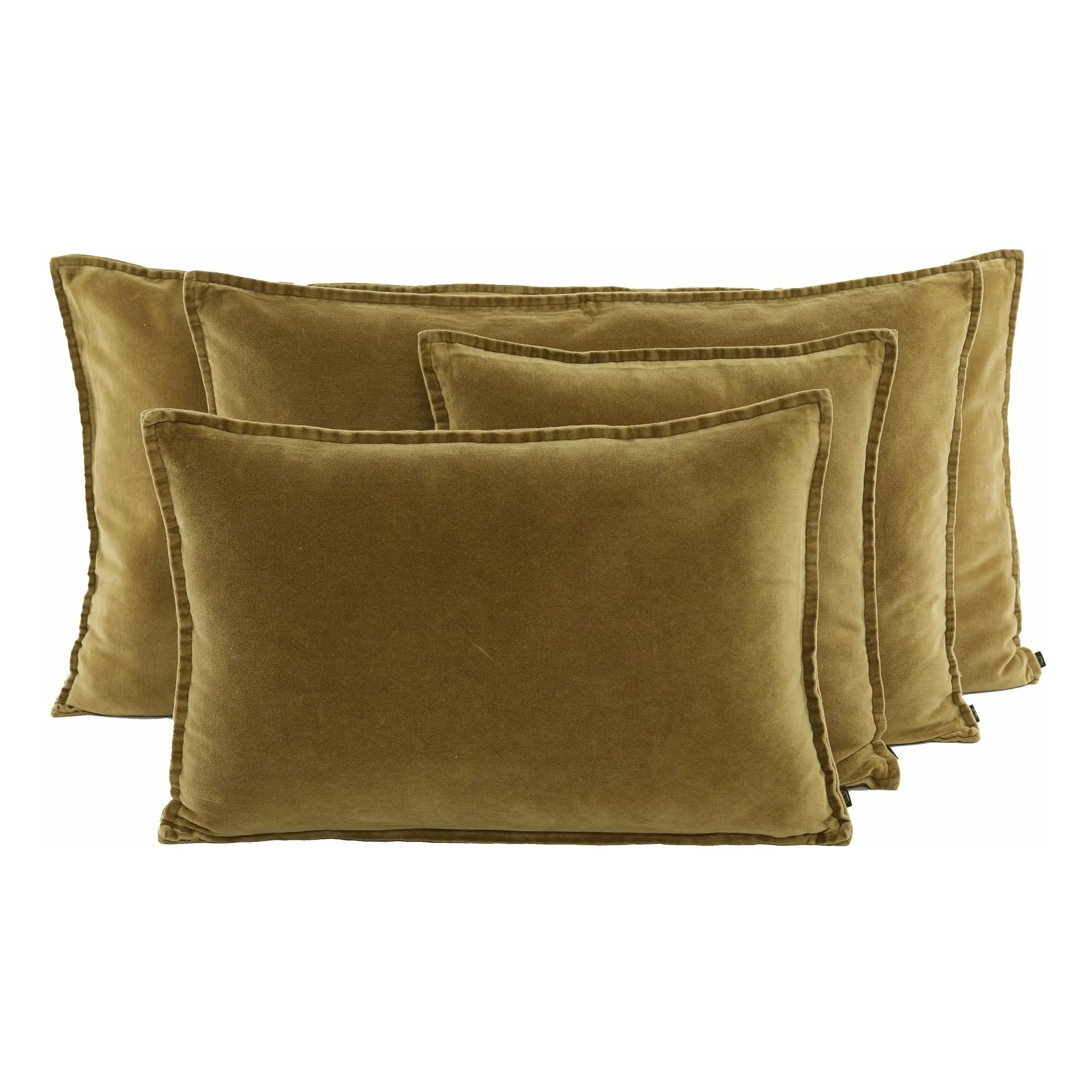 Haomy Gold Manhattan Velvet Cushion Cover