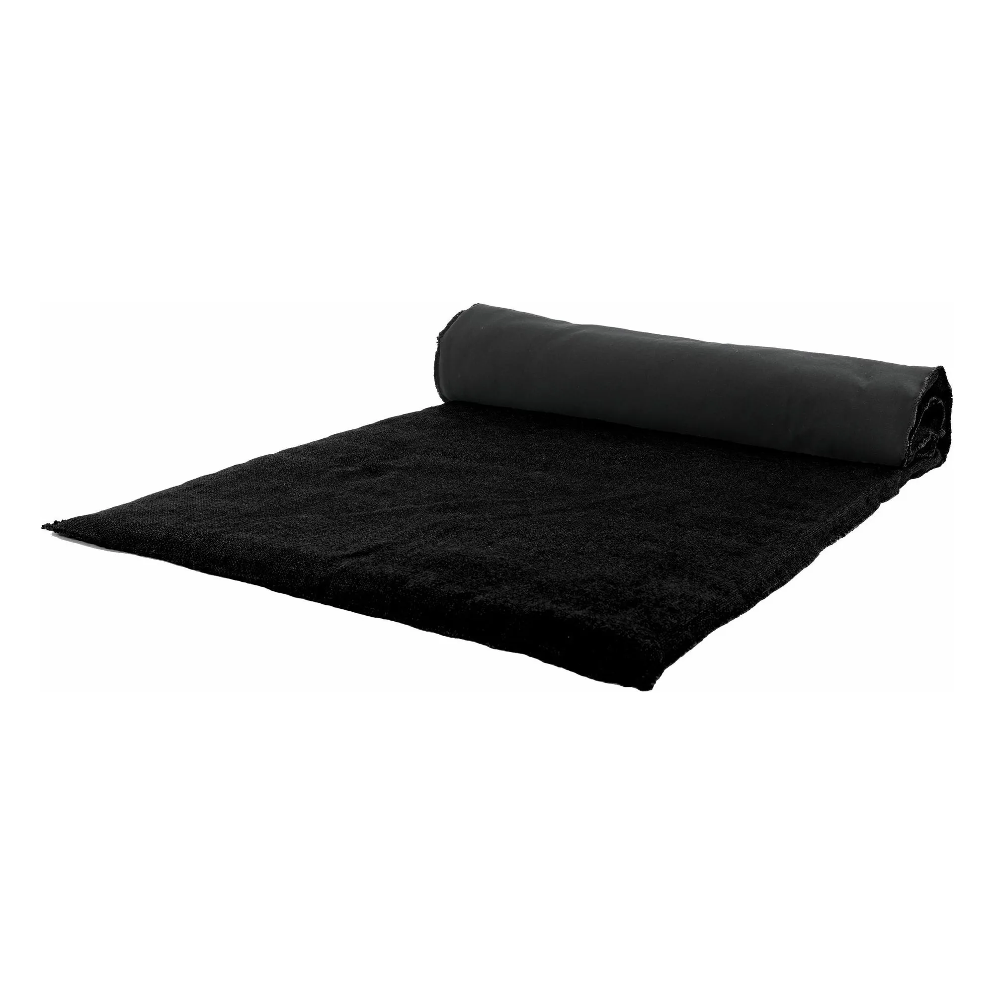 Haomy Black California Linen Quilt Cover