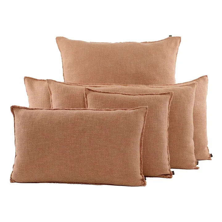 Housse de coussin en lin California  | Mocha- Image produit n°0