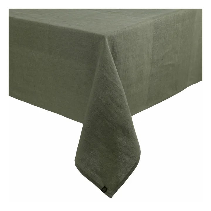 Nappe en lin Pise  | Kaki- Image produit n°0