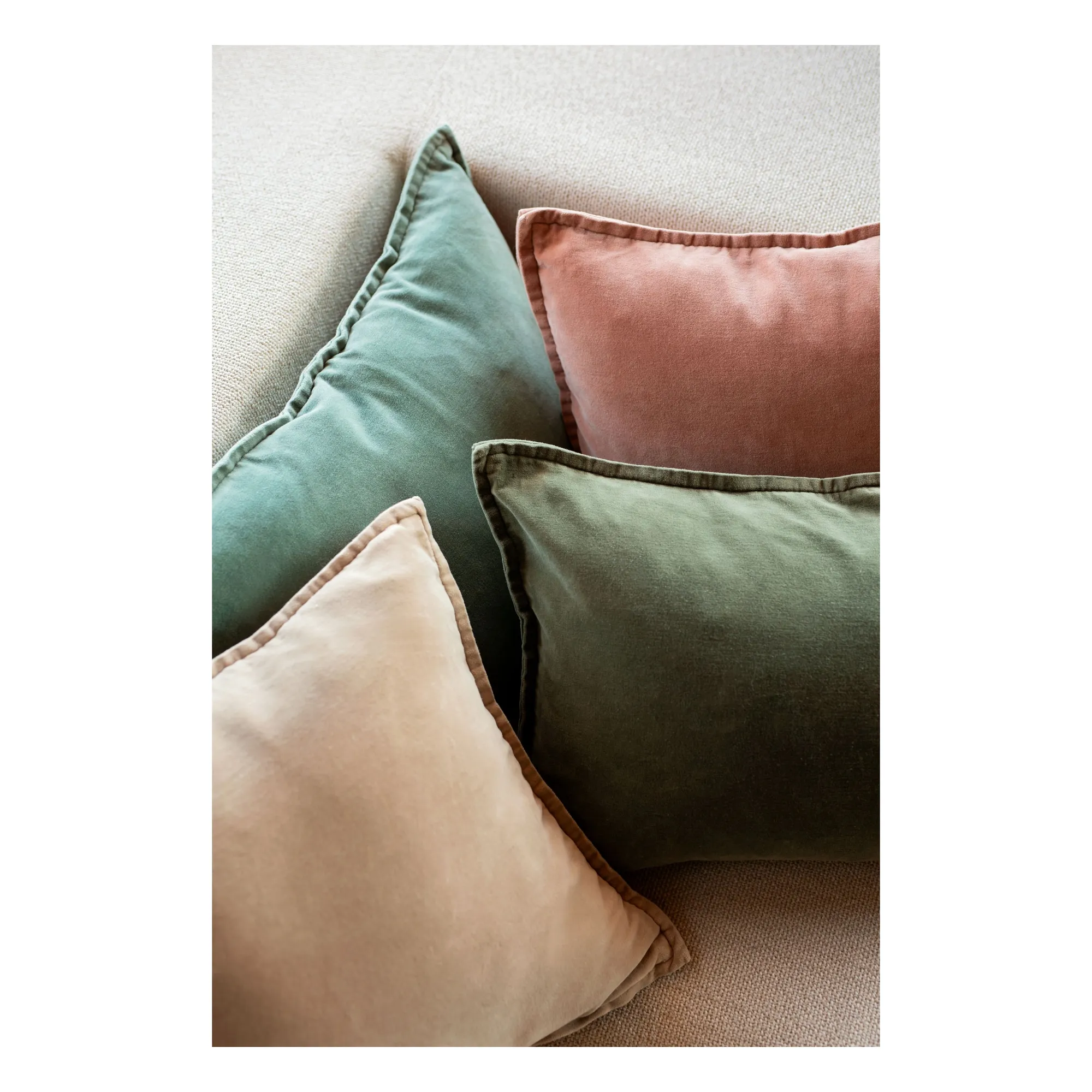Haomy - Housse de coussin en velours Manhattan (Haomy) - Image 1