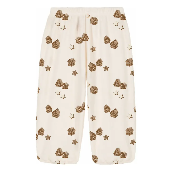 Joggers de algodón orgánico Porgy Christmas | Crudo- Imagen del producto n°0