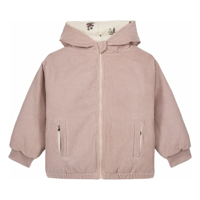 Mantel Frio Reif Gerippter Samt Recycelte Fasern | Mauve