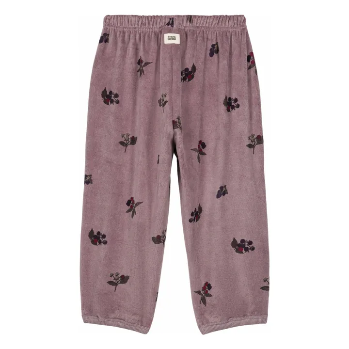 Pantalon Porgy Mûres Coton Bio | Mauve- Image produit n°1
