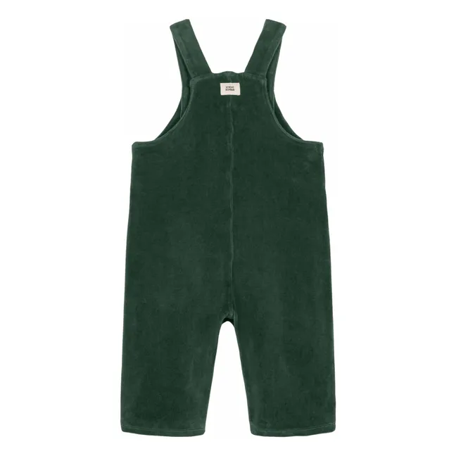 Salopette Homer Velours Coton Bio | Vert sapin