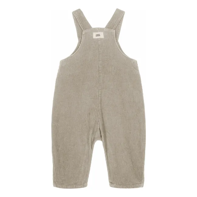 Salopette Homer Velours Côtelé Coton Bio | Gris