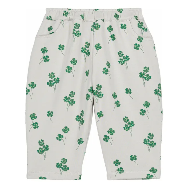 Jogger Karotte Kleeblatt Bio-Baumwolle | Grau