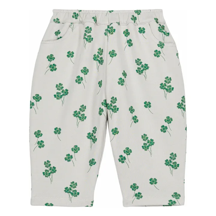 Jogger Carrot Trèfles Coton Bio | Gris- Image produit n°0