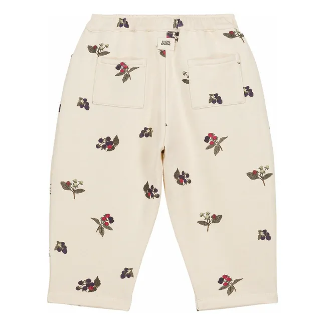 Jogger Carrot Mûres Coton Bio | Ecru