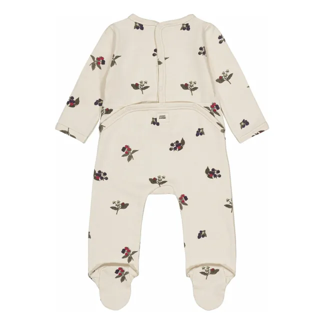 Pyjama Chubby Mûres Coton Bio | Ecru