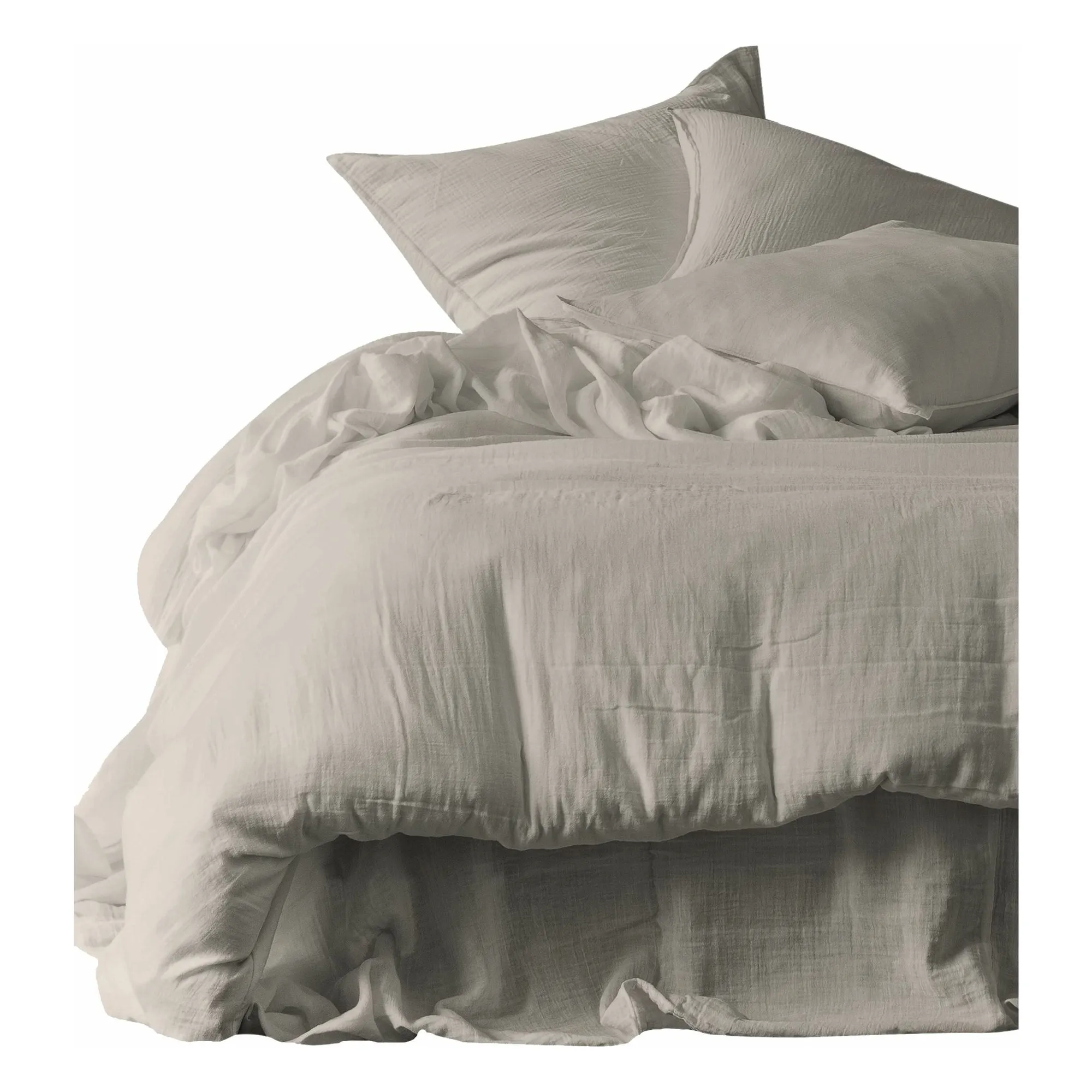 Drap-Housse en gaze de coton Mykonos | Lin- Image produit n°0