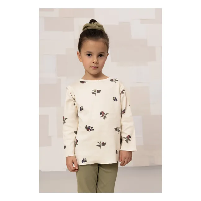 T-shirt Lala Mûres Coton Bio | Ecru