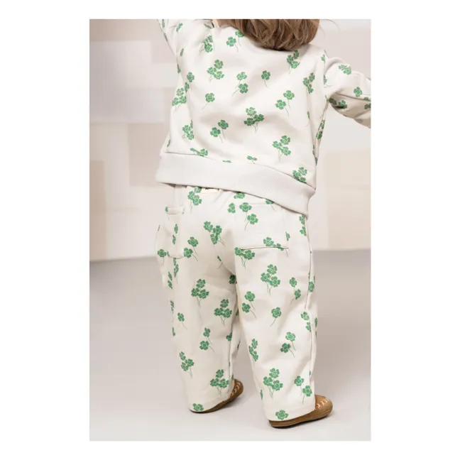 Jogger Carrot Trèfles Coton Bio | Gris