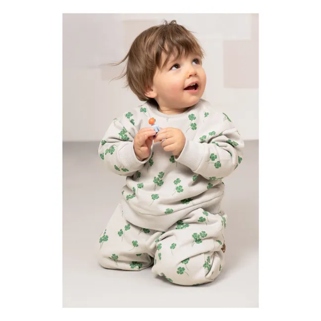 Jogger Karotte Kleeblatt Bio-Baumwolle | Grau