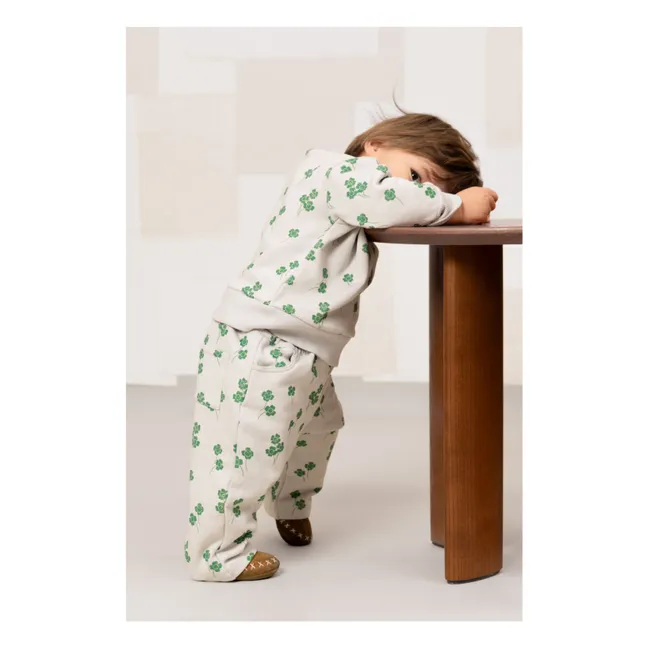 Jogger Karotte Kleeblatt Bio-Baumwolle | Grau