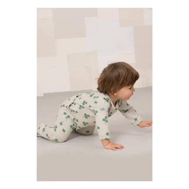 Chubby shamrock organic cotton pyjamas | Grey