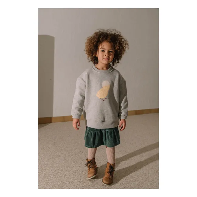 Jupe Samba Velours Coton Bio | Vert sapin