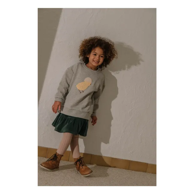 Jupe Samba Velours Coton Bio | Vert sapin