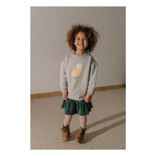 Jupe Samba Velours Coton Bio | Vert sapin