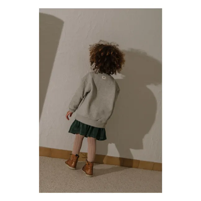 Jupe Samba Velours Coton Bio | Vert sapin