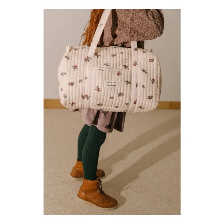 Sac Week-End Polochon Mûres | Ecru- Image produit n°1