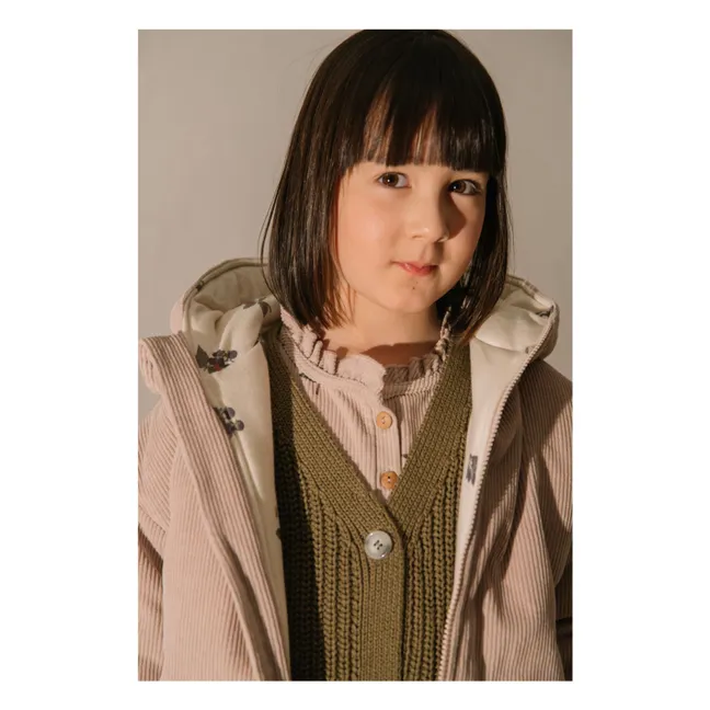 Manteau Frio Mûres Velours Côtelé Fibres Recyclées | Mauve