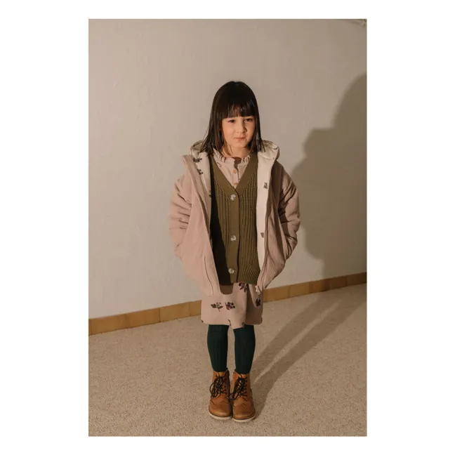 Manteau Frio Mûres Velours Côtelé Fibres Recyclées | Mauve