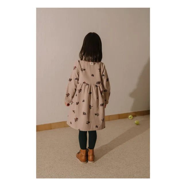 Robe Vermont Mûres Velours Côtelé Coton Bio | Mauve