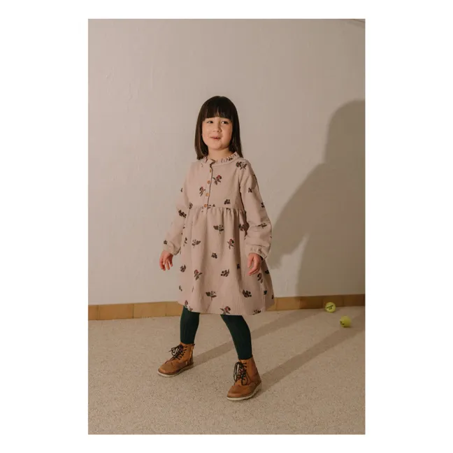 Vestido de pana de algodón ecológico Vermont Blackberry | Malva