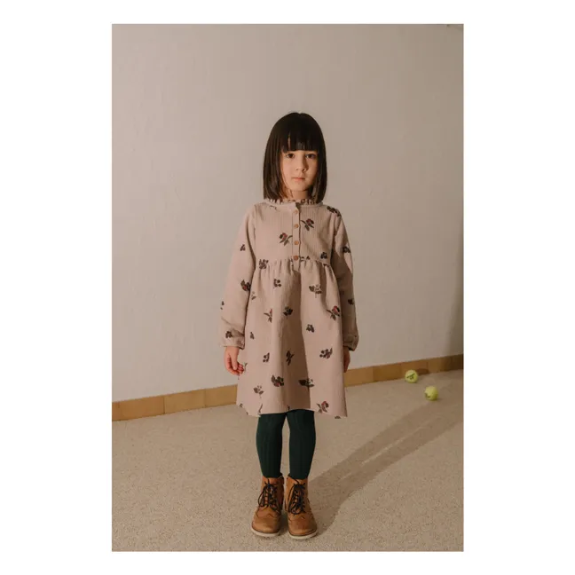 Vestido de pana de algodón ecológico Vermont Blackberry | Malva