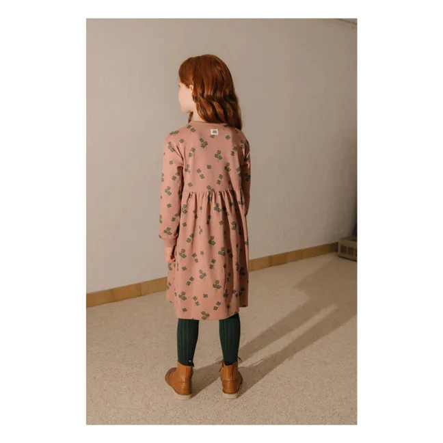 Hoy Trèfles organic cotton dress | Pink
