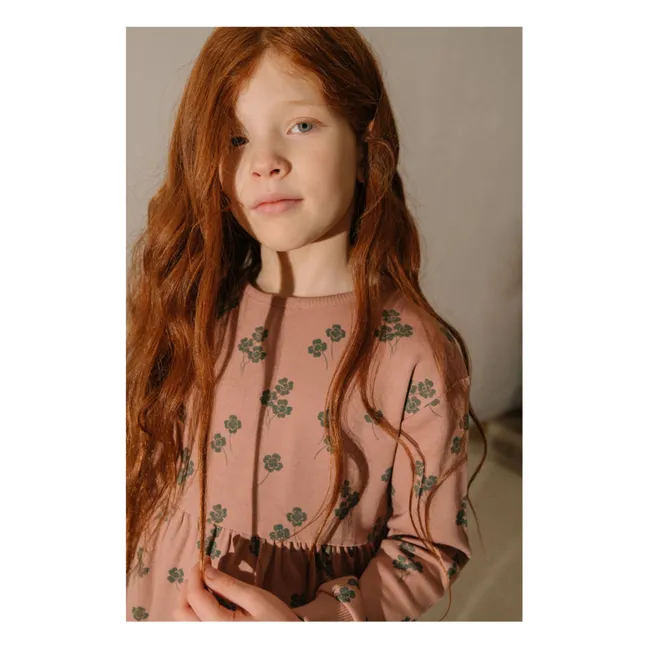 Robe Hoy Trèfles Coton Bio | Rose