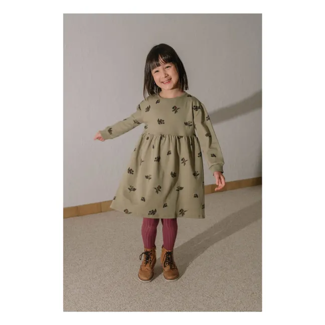 Hoy Mûres organic cotton dress | Light khaki