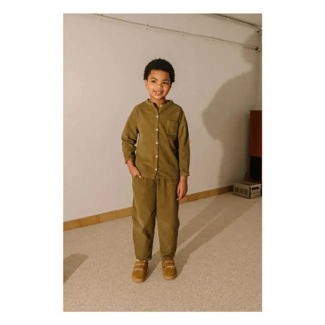 Jim Corduroy Organic Cotton Shirt | Khaki