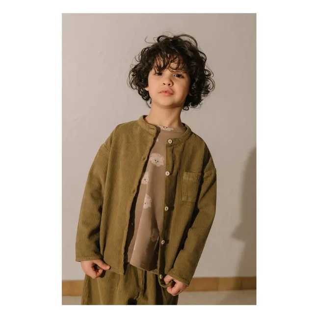 Jim Corduroy Organic Cotton Shirt | Khaki