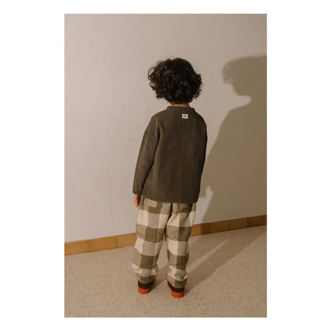 Jim Corduroy Organic Cotton Shirt | Taupe brown