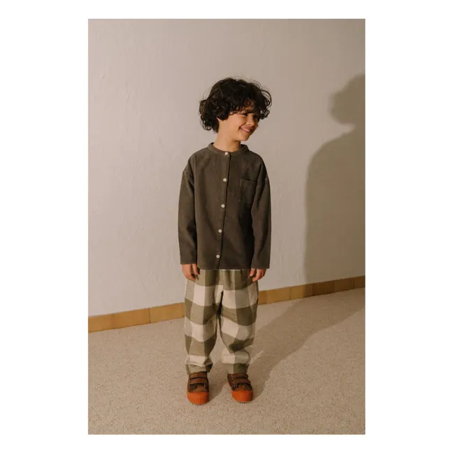 Karottenhose Karree Bio-Baumwolle | Khaki