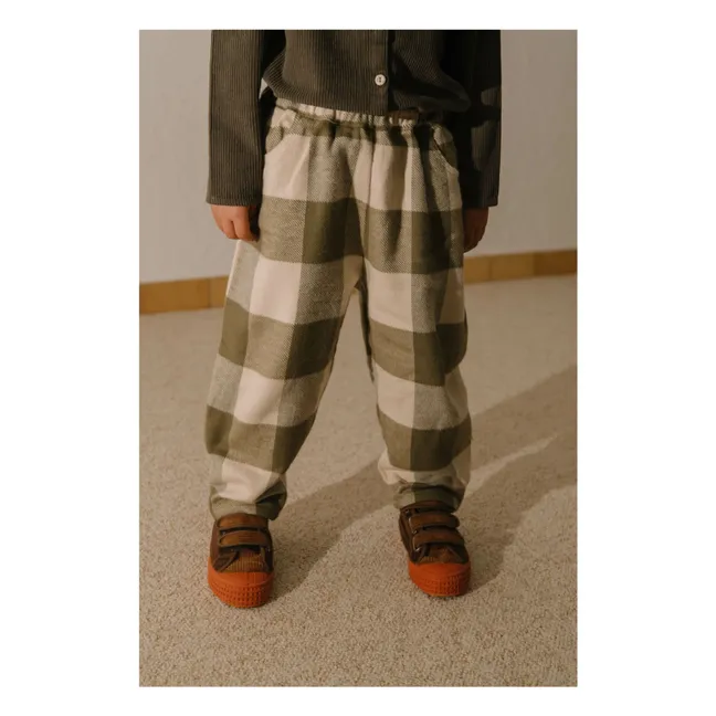 Karottenhose Karree Bio-Baumwolle | Khaki