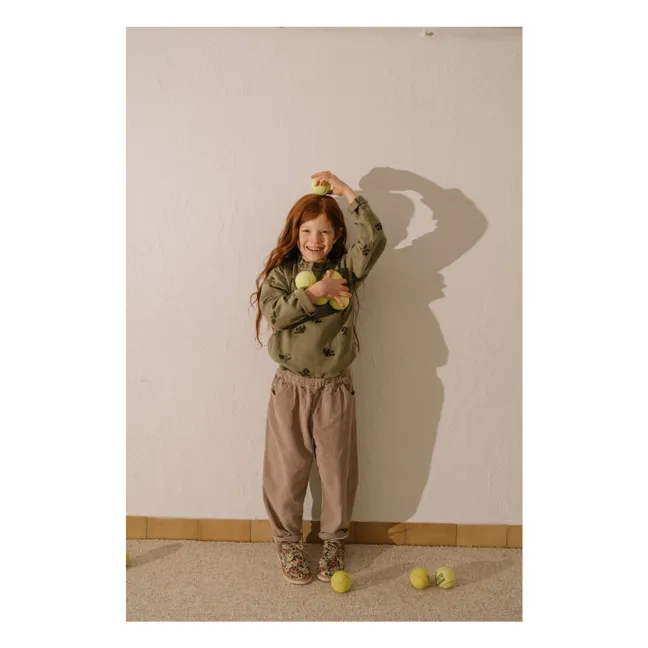 Pantalon Carrot Velours Côtelé Coton Bio | Mauve