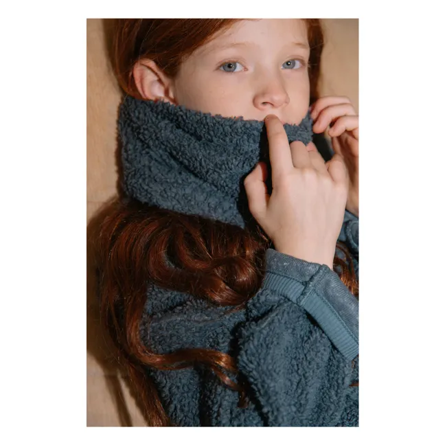 Sherpa Tom Organic Cotton Choker | Grey blue