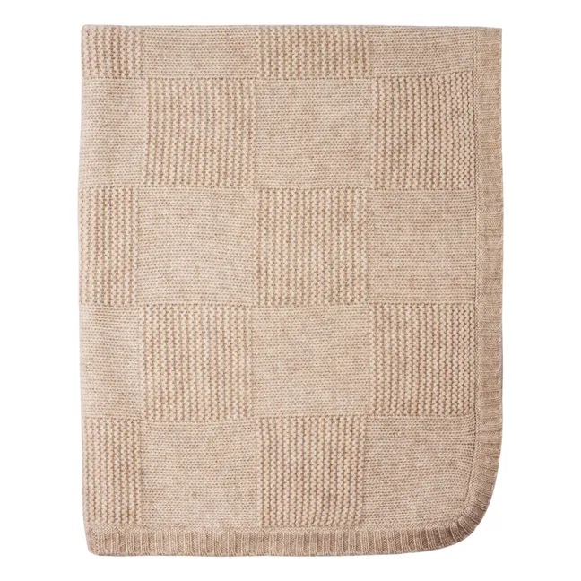 Couverture Cachemire | Beige chiné