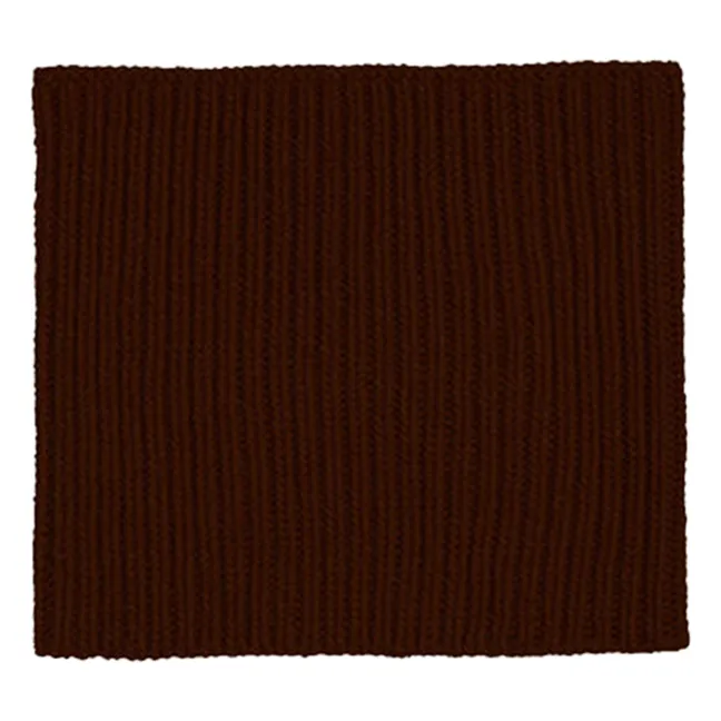 Girocollo a coste in cashmere 12ct. | Cioccolato