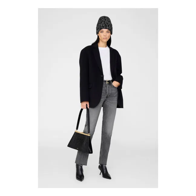 Bonnet Elia Léopard Alpaga | Gris