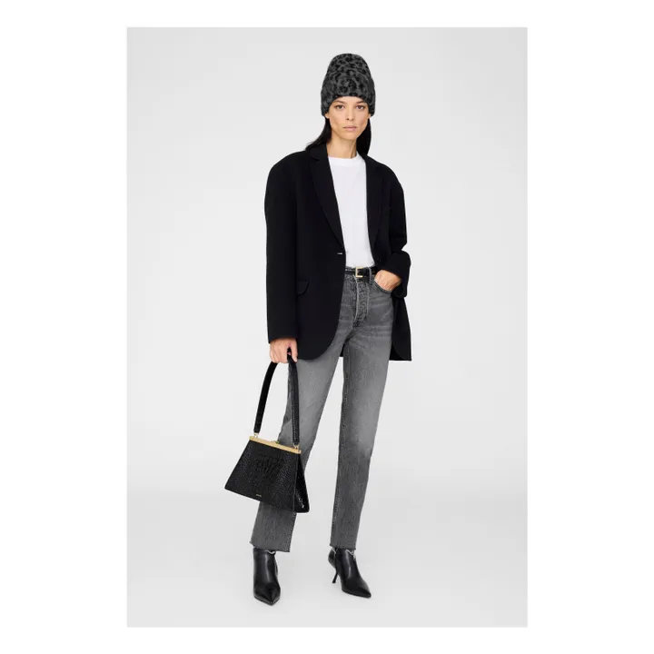 Bonnet Elia Léopard Alpaga | Gris- Image produit n°1