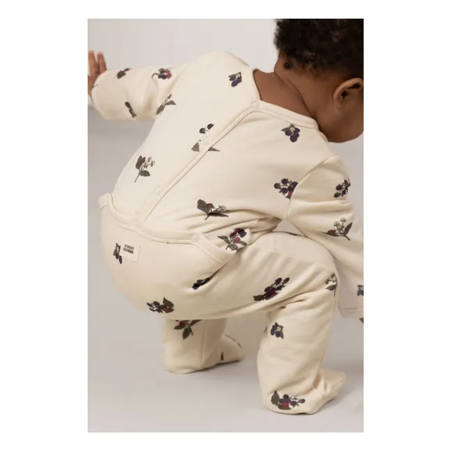 Pyjama Chubby Mûres Coton Bio | Ecru