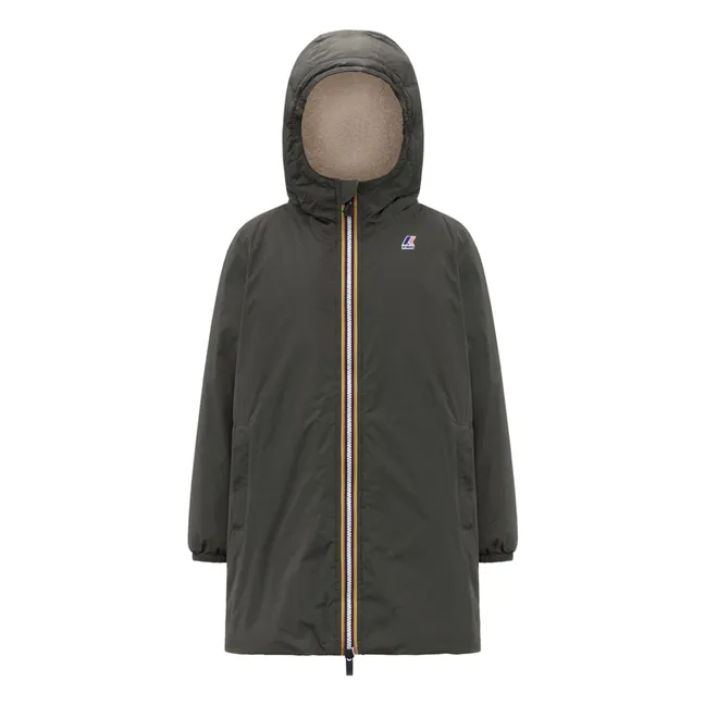 Veste Imperméable Fourrée Le Vrai 4.0 Eiffel Orsetto | Vert kaki