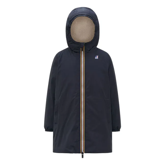 Parka Imperméable Fourrée Le Vrai 4.0 Eiffel Orsetto | Bleu marine
