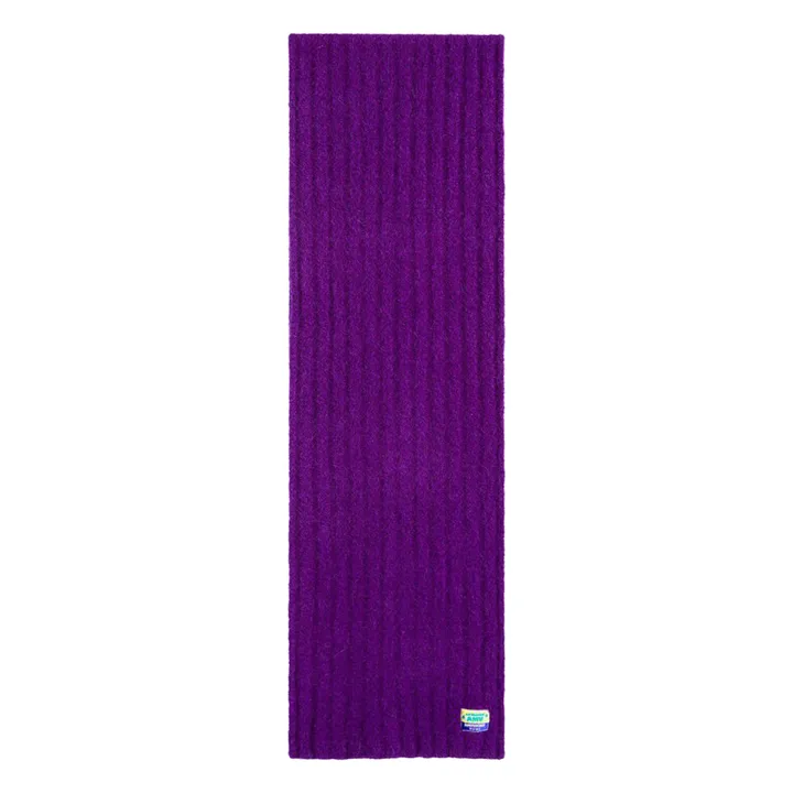 Bufanda de lana y alpaca Vitow | Berenjena- Imagen del producto n°0