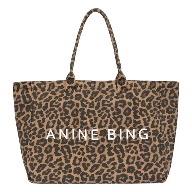 Leo Leopard tote bag | Brown