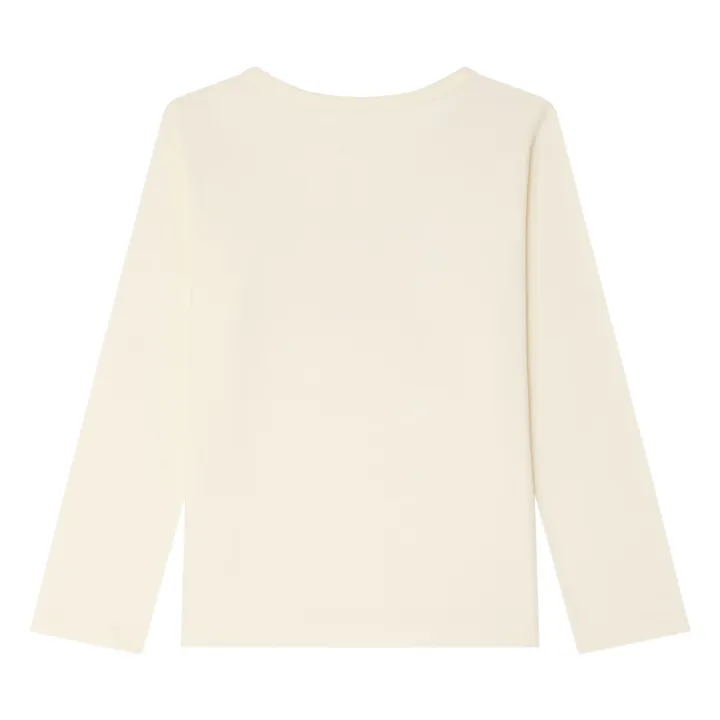 T-shirt Tidjiane Poires Jersey Coton Bio | Ivoire- Image produit n°1